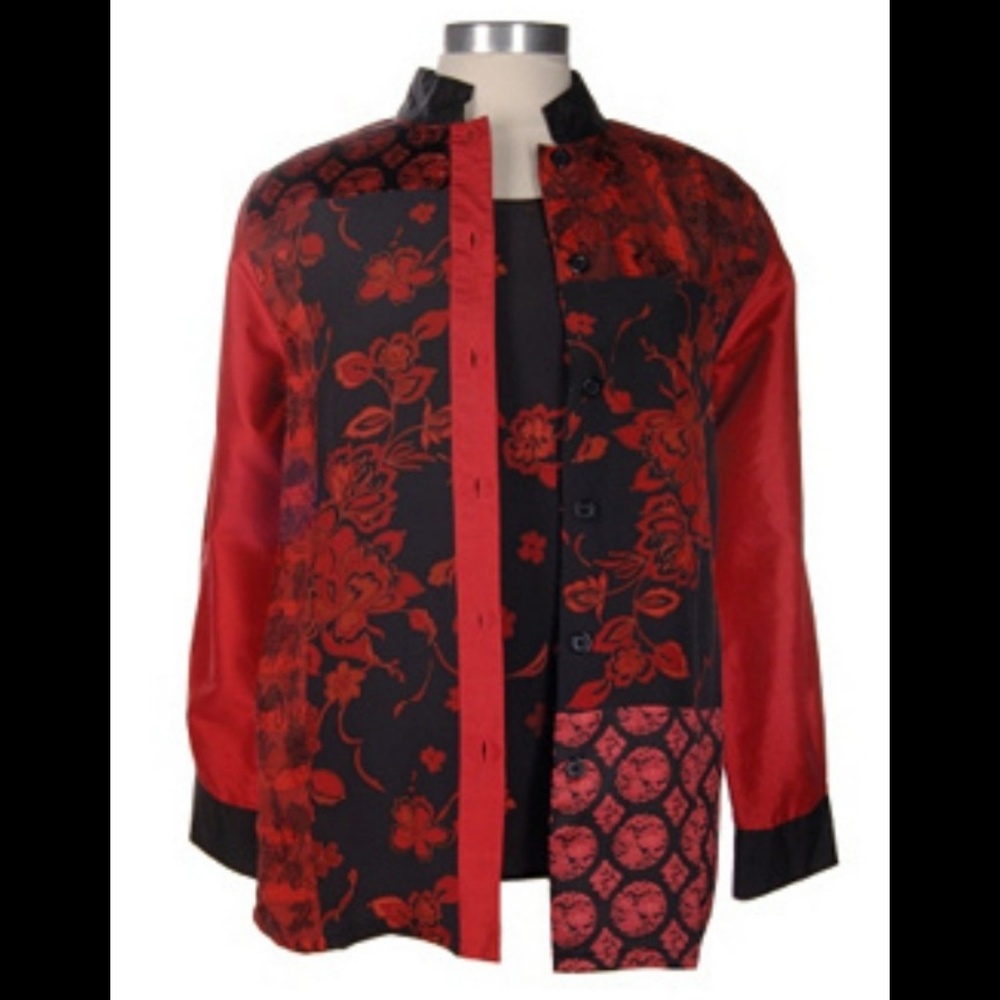 KOOS of course! 100% silk jacket/top (1X)